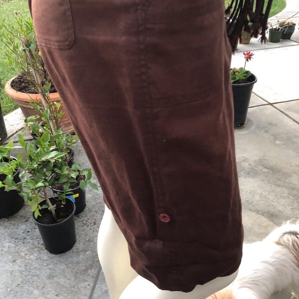 Linen Bermuda shorts with Crochet belt - Picture 11 of 12